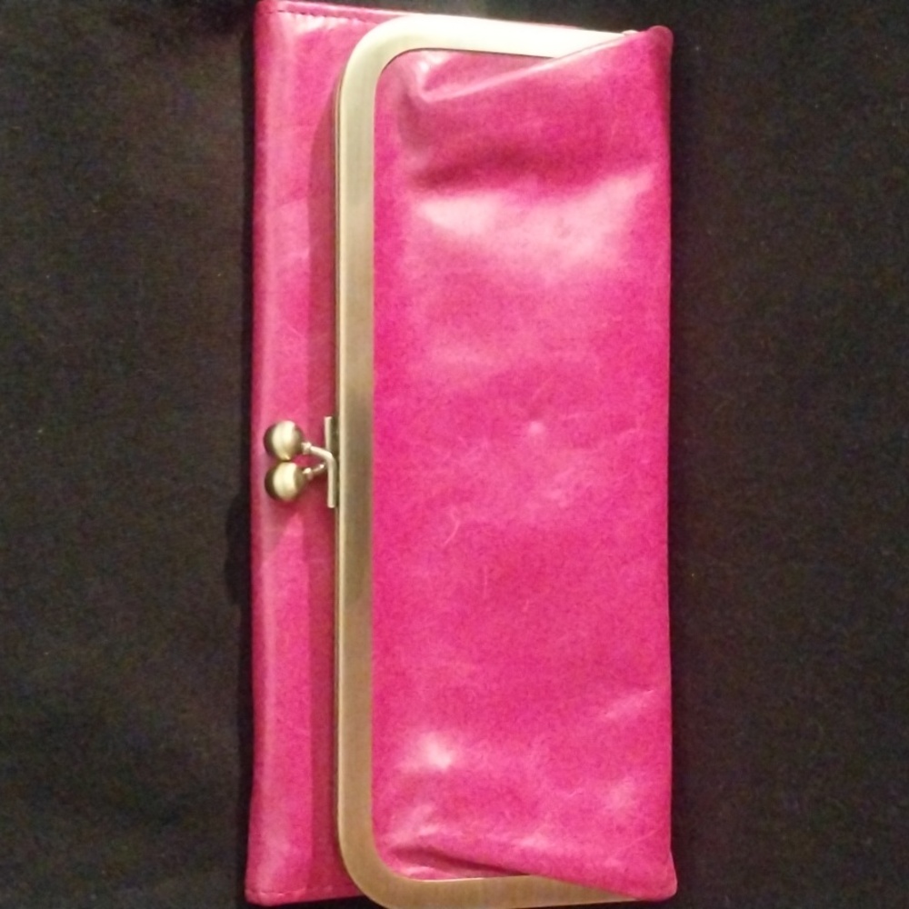 HOBO Red Clutch Wristlet Sleek Design
